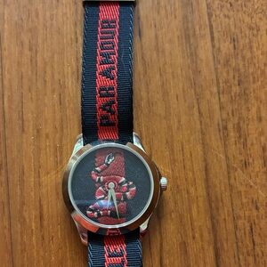 Gucci Black and Red Snake Watch